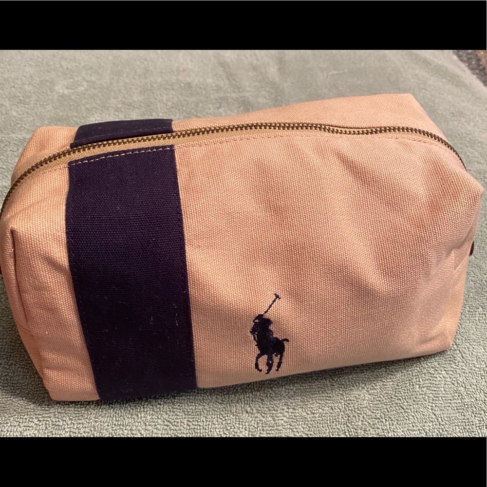 Vintage polo cosmetic/travel bag